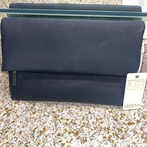 NWT Black with gold chain purse/clutch